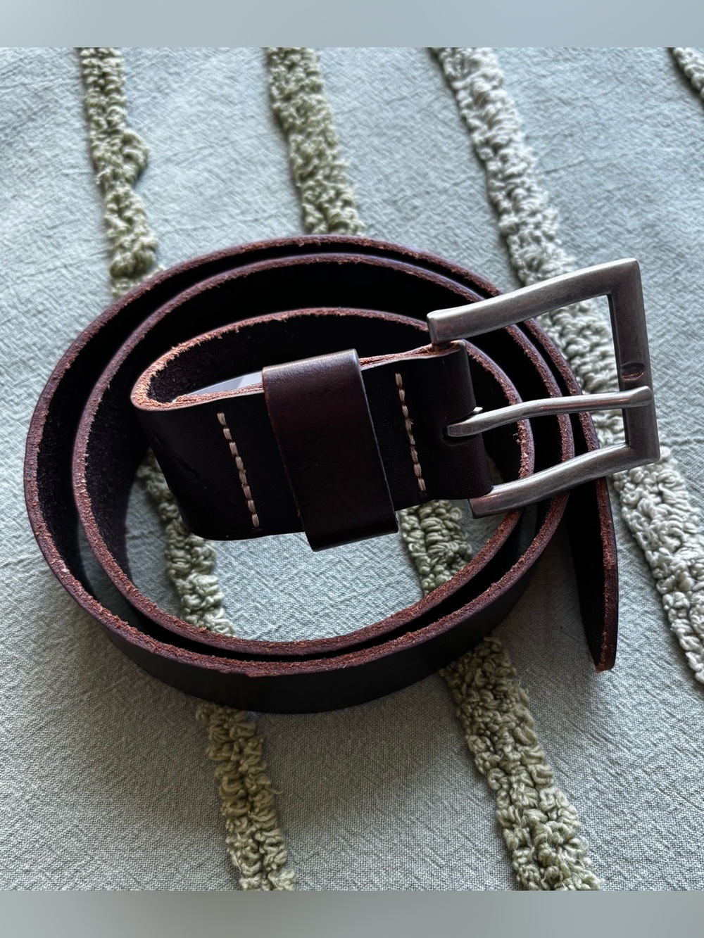 Brown leather Wrangler belt